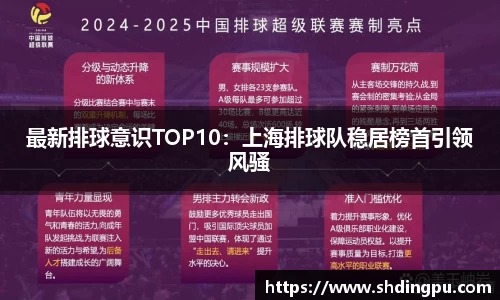 最新排球意识TOP10：上海排球队稳居榜首引领风骚